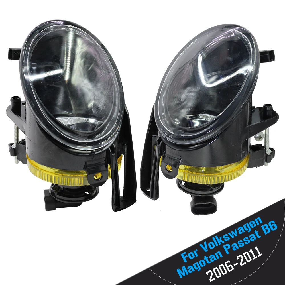 

For Volkswagen Magotan Passat B6 3C Sedan Wagon Variant 2006-2011 100W Car Fog Light Lampshade + Halogen Lamp 9006 HB4 12V