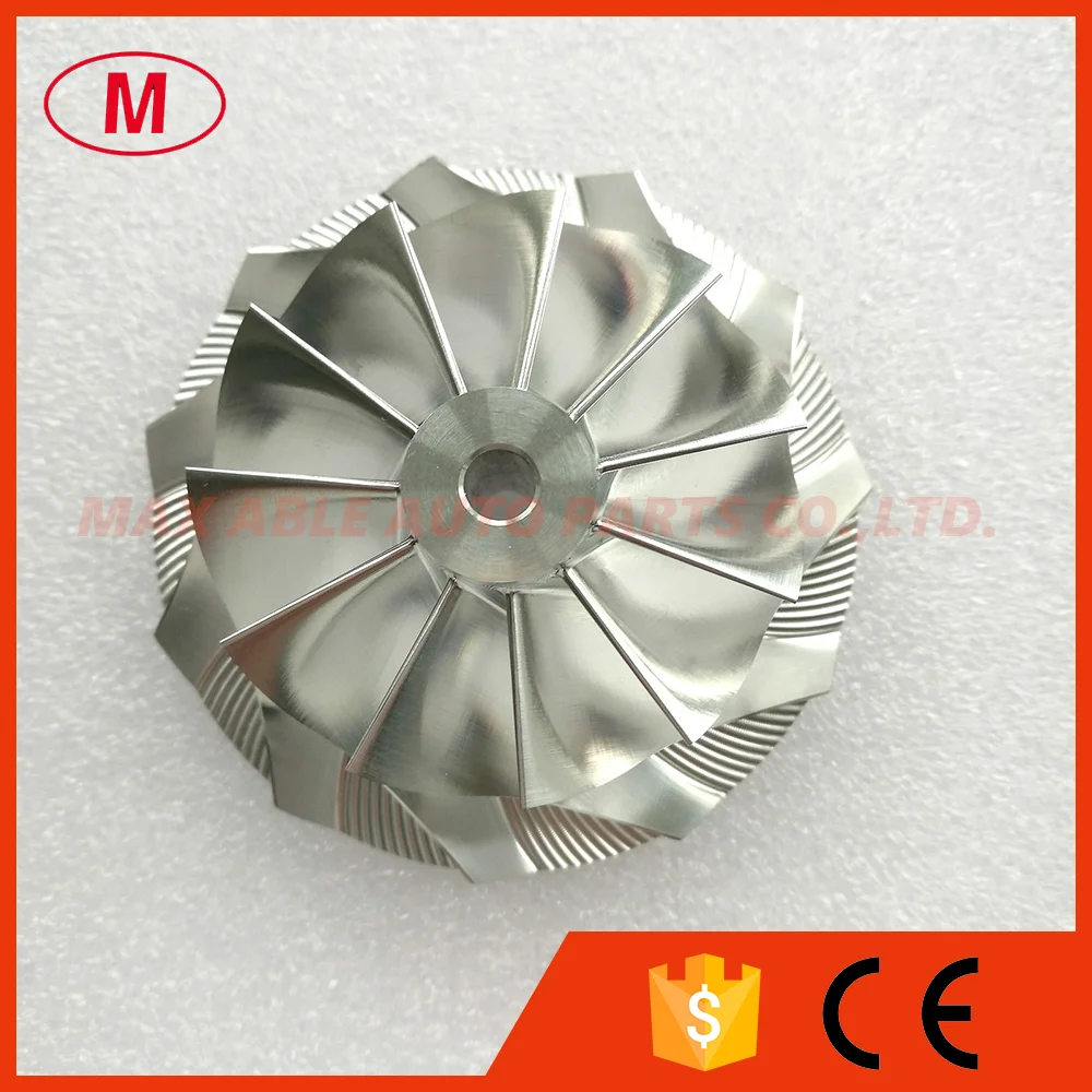 GT3076 467756-0004F гоночный турбо Алюминий 2618/фрезерный/рабочее колесо компрессора 54,97/76,13 мм 11+ 0 лезвия переднего вращения