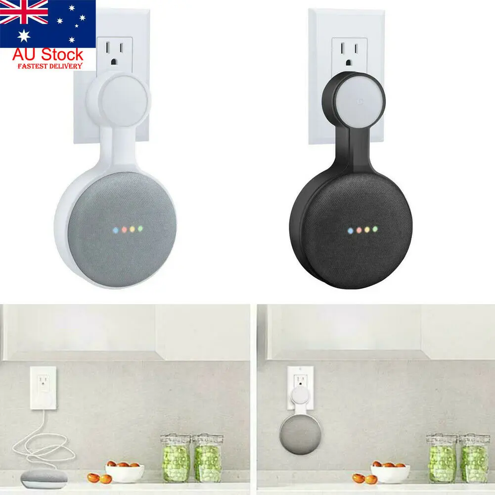 

Outlet Wall Mount Stand Hanger Holder For Google Home Mini Voice Assistant
