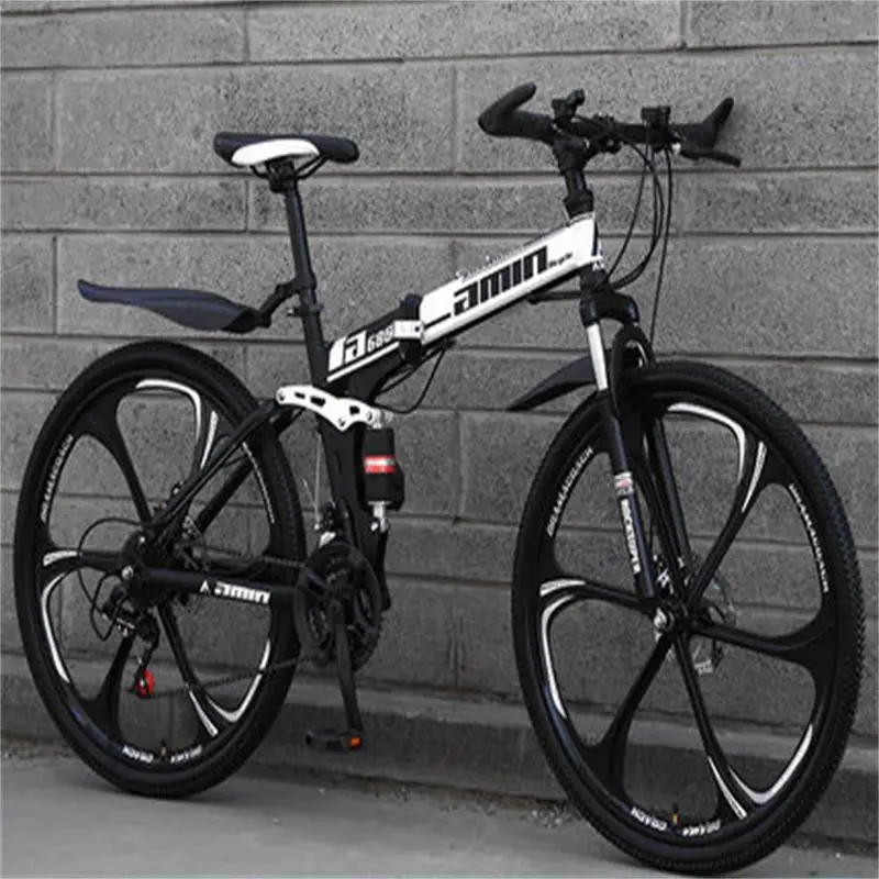 Folding Mountain Bike 21/24/27/30 Speed 26Inches for Men and Women Students