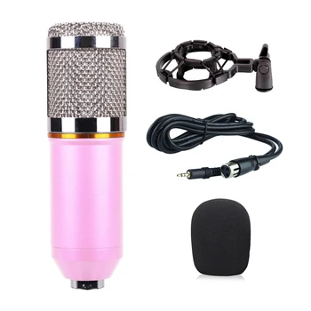 

2019 Newest Professional Condenser Microphone Studio Audio Pickup Recording MIC Kit with Shockmount NK-Shopping