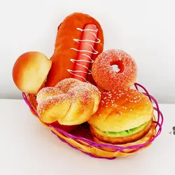 Моделирование милые мягкими брелок-хлебец сумка Squeeze замедления пособия по кулинарии хлеб мягкий телефон хлеб кулон малыш игрушечные