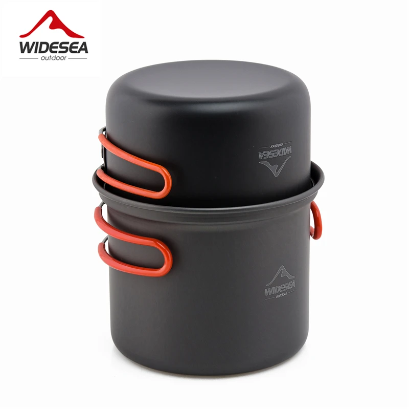 Widesea camping tableware outdoor cooking set camping cookware travel tableware pincin set hiking cooking utensils cutlery