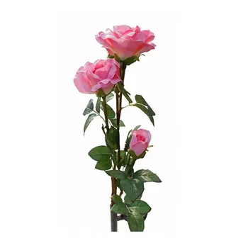 

Outdoor Decorative Solar Rose 3 LED Flower Light Garden Waterproof Lamp