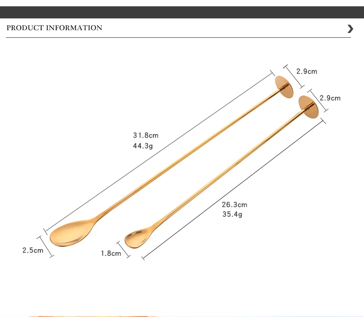 2 размера вертикально расположенная нержавеющая сталь смешивание Коктейльная ложка перемешать ложка с длинной ручкой Золотой бар ложки для вина барная посуда инструменты бармена