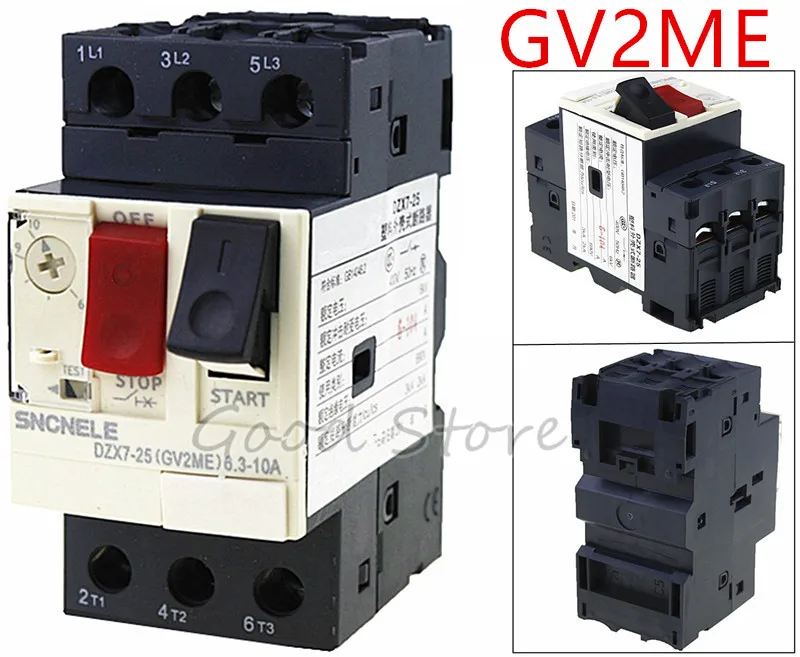 GV2-ME14C 6-10A автоматический выключатель двигателя GV2-ME14C 6-10A мотор защитный автомат-выключатель Пресс-кнопка управления