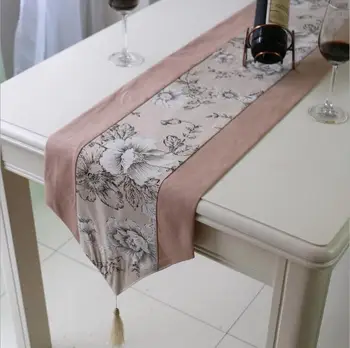 

Fyjafon Table Runner Linen Table Cloth Classical Table Runner Dining Table Decoration 32*160/32*180/32*200/32*220