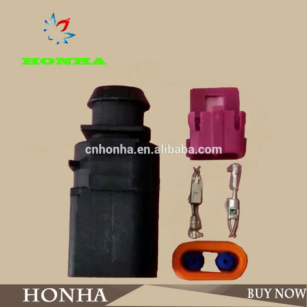 

Free shipping 2-Pin Connector 1J0973802 / 1J0 973 802 fits 2 way male connector