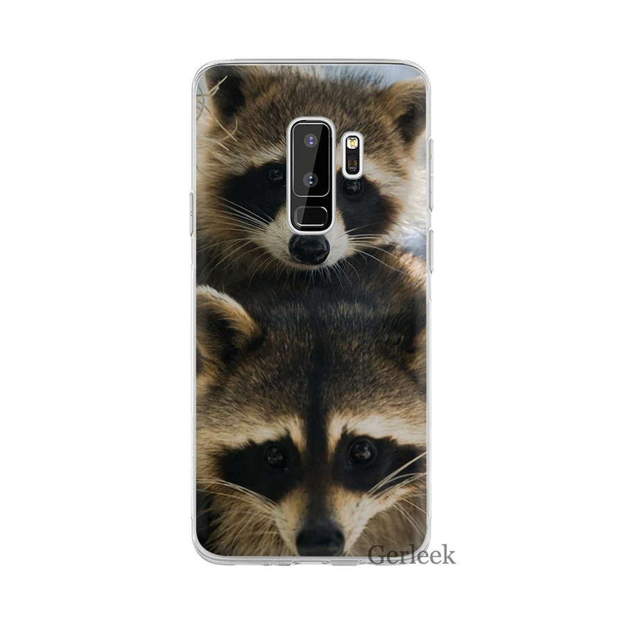 Desxz модный красный чехол с лисой енота для Samsung Galaxy S3 S4 S5 S6 S7 Edge S8 S9 S10 Plus
