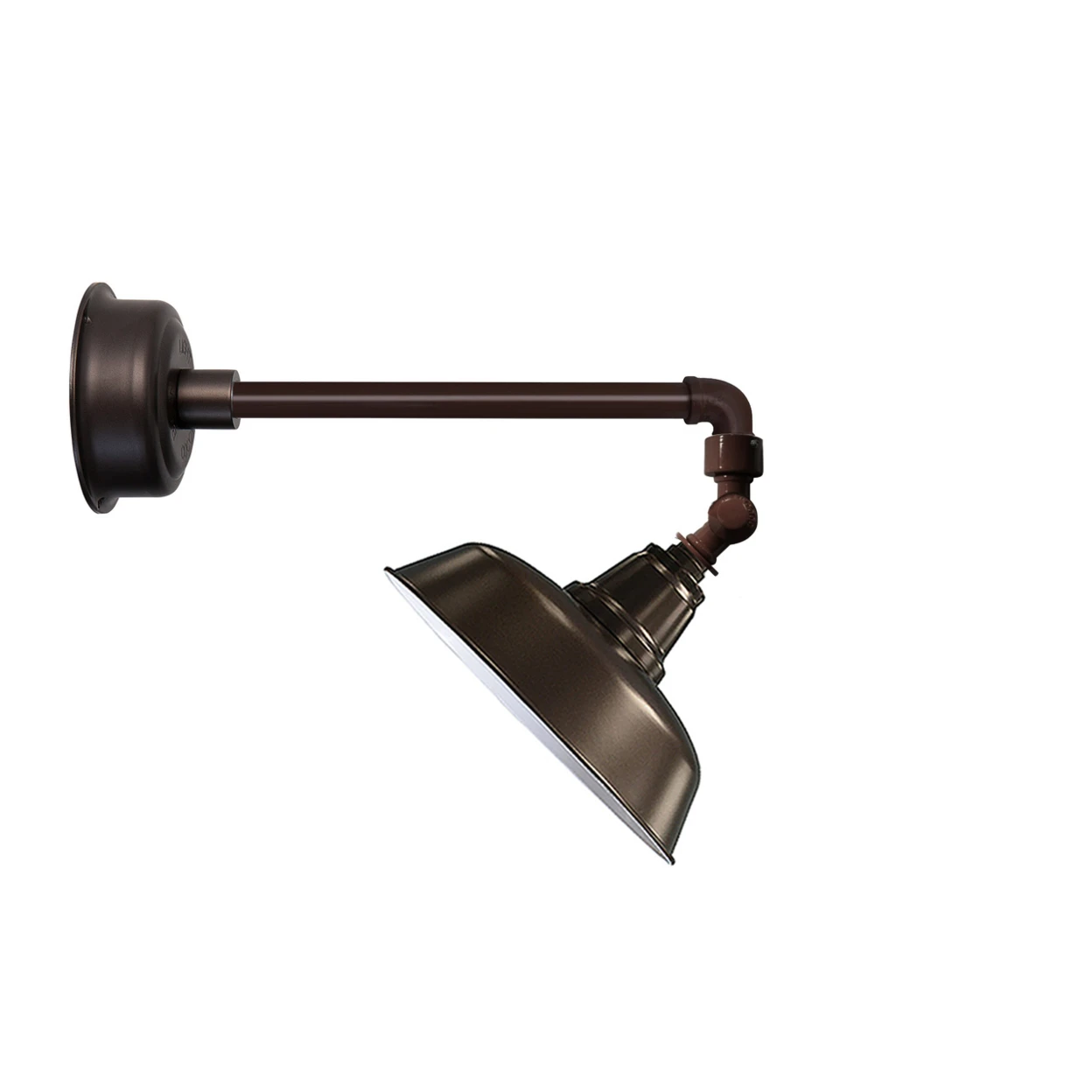 10 Goodyear LED Sign Light with Metropolitan Arm in Mahogany Bronze