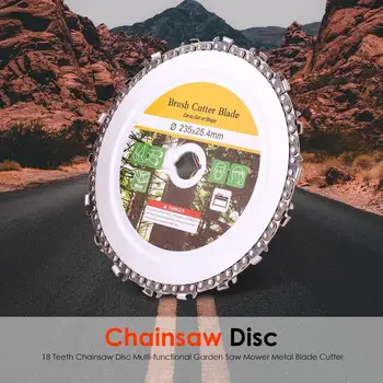 

18 Teeth Chainsaw Disc Multi-functional Garden Saw Mower Metal Blade Cutter