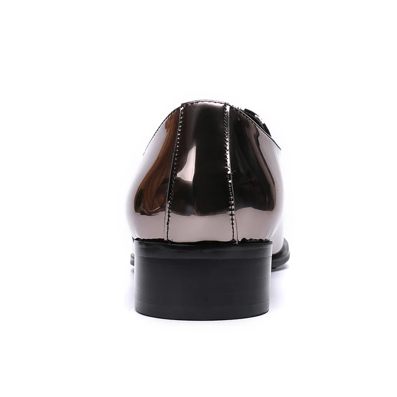 De Vestido Homens Formal Sapatas Festa Italianos Escritório Genuíno Deslizar Floral Casamento Dos Couro Luxo Para Oxford Sapatos Negócios Sobre qwvIXx