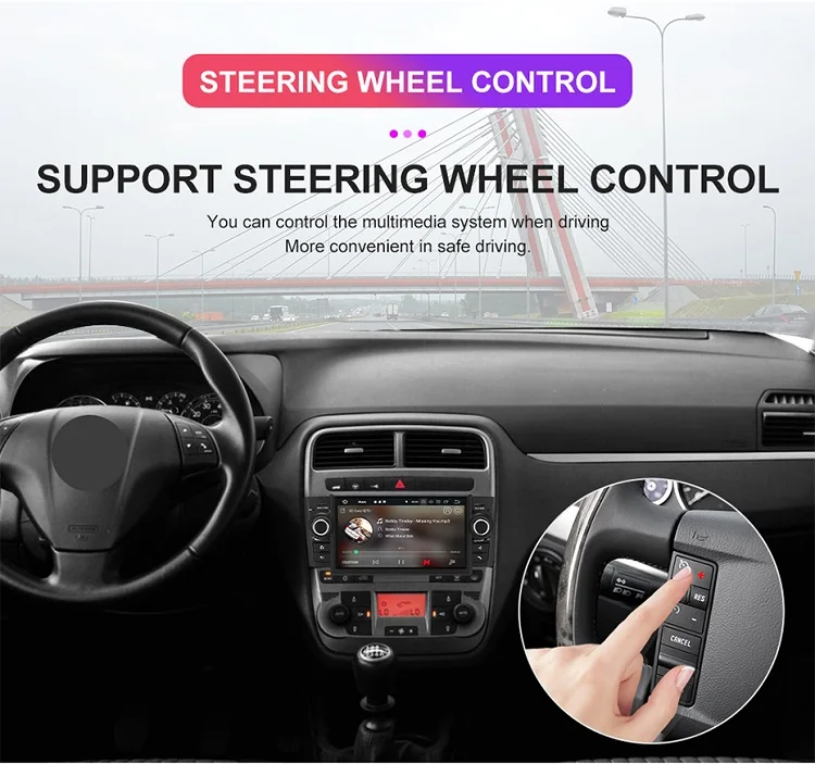 Sale Isudar Car Multimedia player GPS Android 9 Car Radio 1 Din DVD Automotivo For Fiat/Grande/Punto/Linea 2007-2012 Radio FM DSP 13
