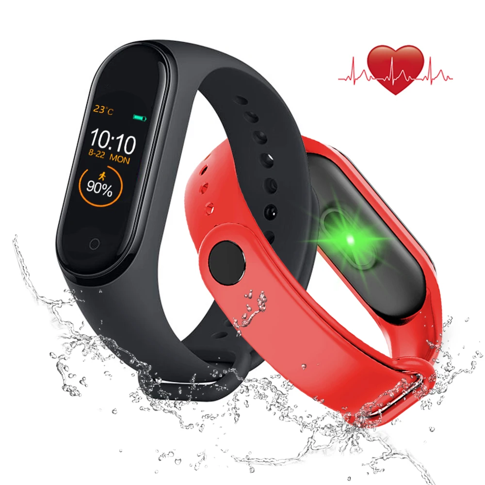 

M4 Smart Watch Men Smart Bracelet With Blood Pressure Heart rate Monitor IP67 Waterproof Fitness Tracker Women SmartWatch
