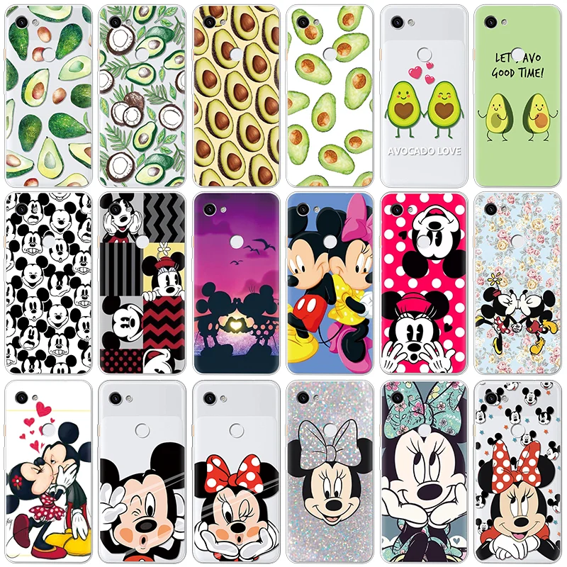 

Summer Avocado Patterned Phone Shell For Google Pixel 3 3a XL Soft Silicone Cartoon Cover For Google Pixel 2 XL Clear Girls Case