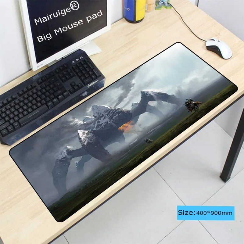 Mairuige 900x400X3mm lock edge table gaming mouse pad non-slip laptop mousepads desk notebook offic