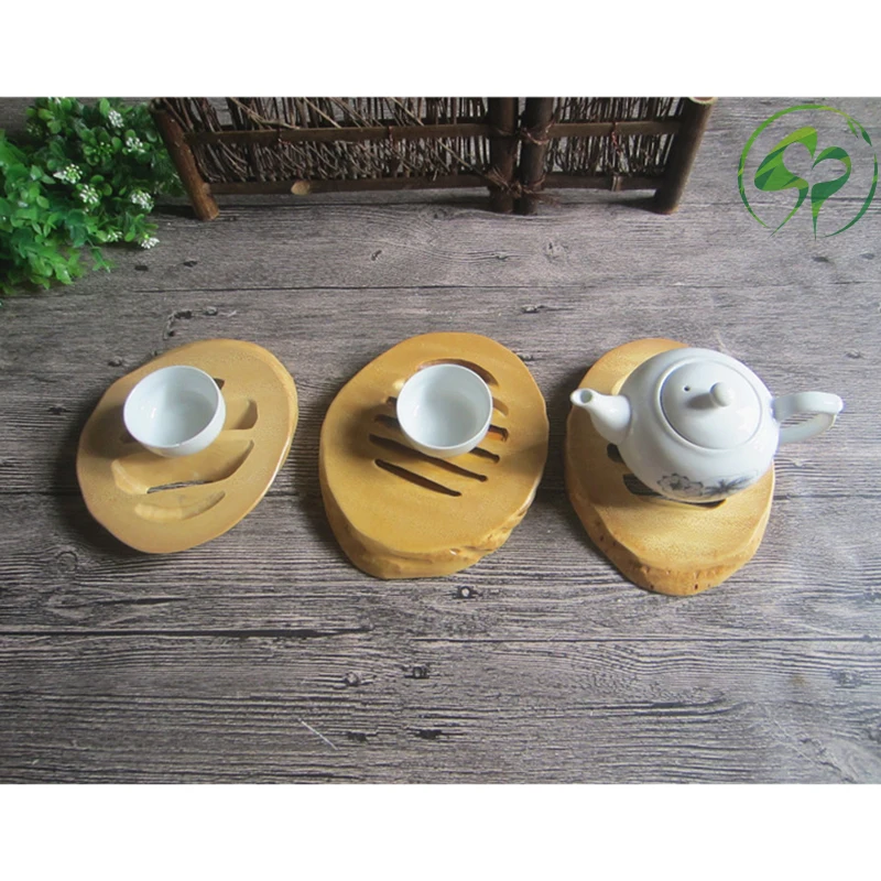 

Bamboo Insulation Pad Table Decorative Plate Trivet Thickening High Pad Table Mat Heat Pad Insulated Kitchen Insulation