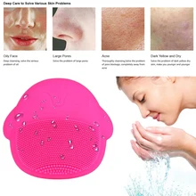 Силиконовая Очищающая щетка для лица, мини-электромассажная щетка, стиральная машина, Водонепроницаемые силиконовые очищающие инструменты