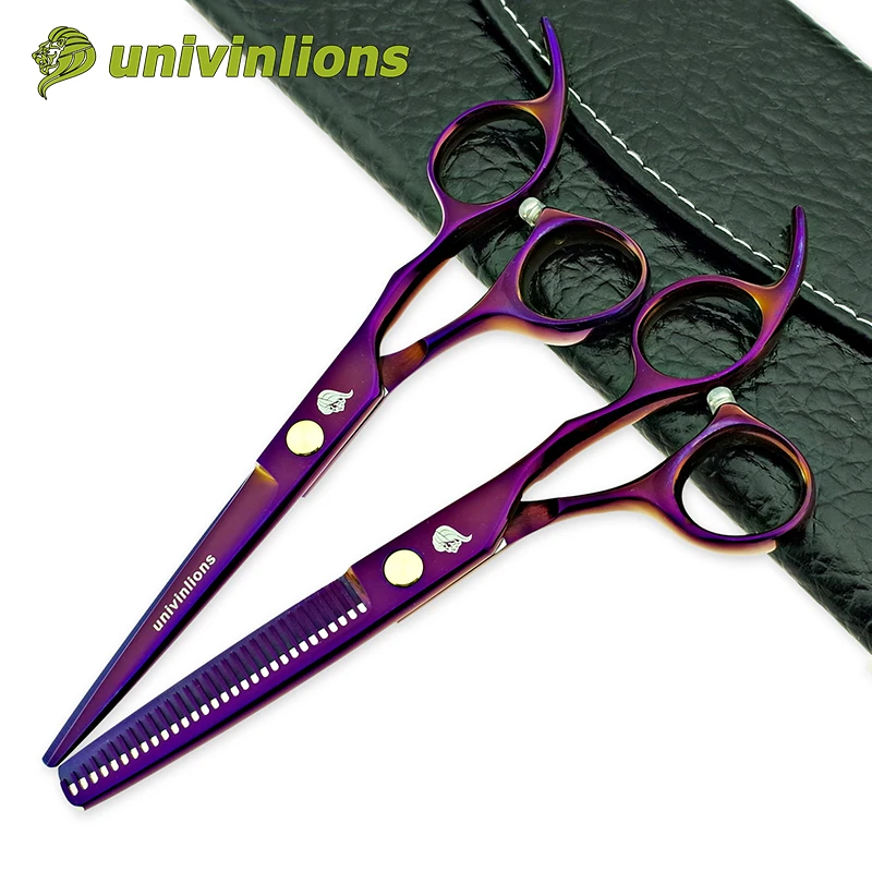 

Univin 6.0" HRC61 Black Hair Scissor Barber Cut Shear Hair Clipper With Bag Cloth Comb Clip For Hair Cutting Scissor