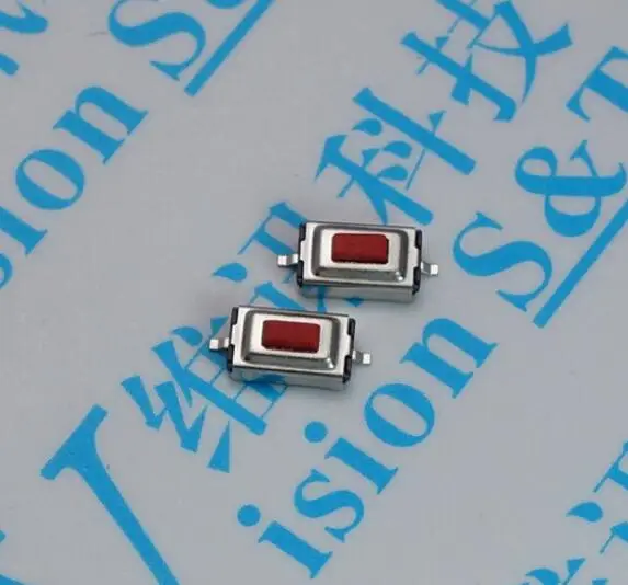 200 шт./лот SMD кнопочный переключатель 3x6x2.5 мм красный Микровыключатель