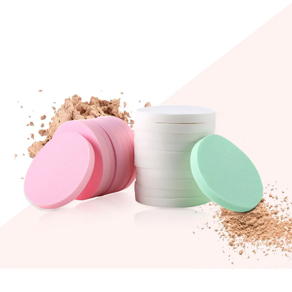 

Esponja Puff Cosmtica 20 unidades Esponja Suave Mujer Belleza Maquillaje Fundacin Facial Contorno Esponjas Polvo Puff 50*