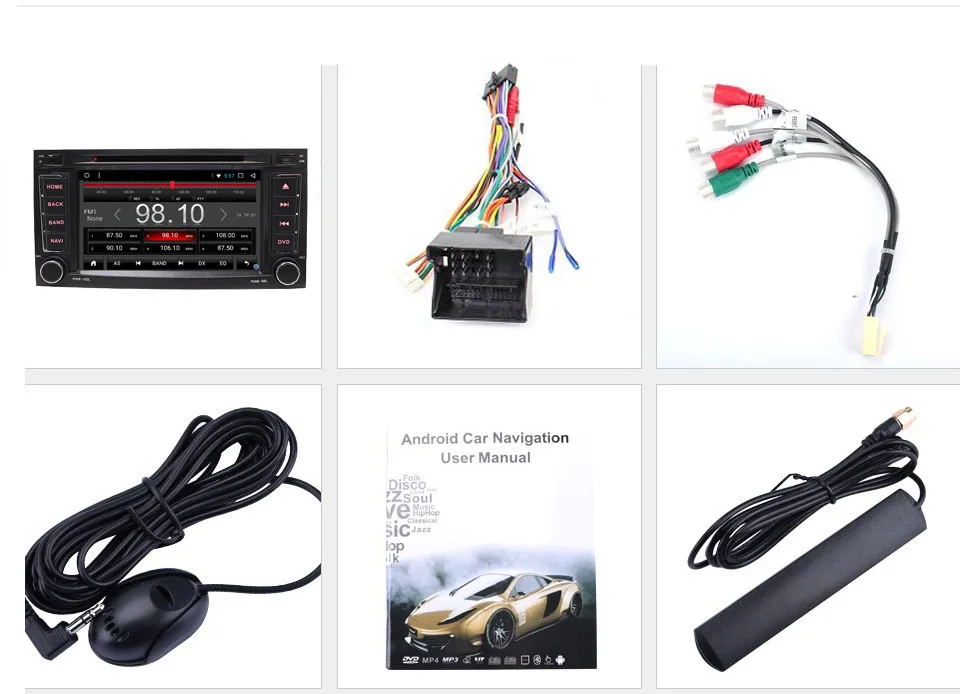 Perfect MARUBOX 7A808DT3 Car Multimedia Player for VW Touareg 2003-2011,Quad Core,Android 7.1,2GB RAM, 32GB,GPS,Radio,Bluetooth,DVD 12