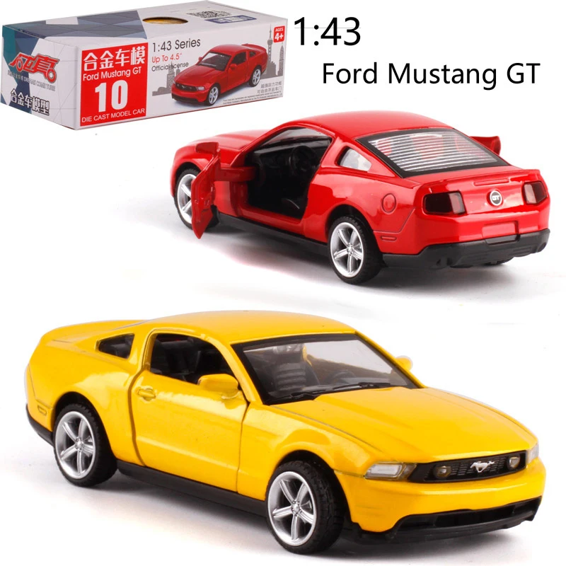 

1:43 Scale Ford Mustang GT Alloy Pull-back car Diecast Metal Model Car For Collection Friend Children Gift