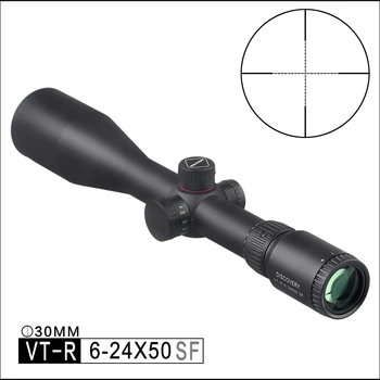 

Discovery scope rifle VT-R6-24X50SF Compact outdoor hunting optical air rifle sight 1/10 MIL adjustment