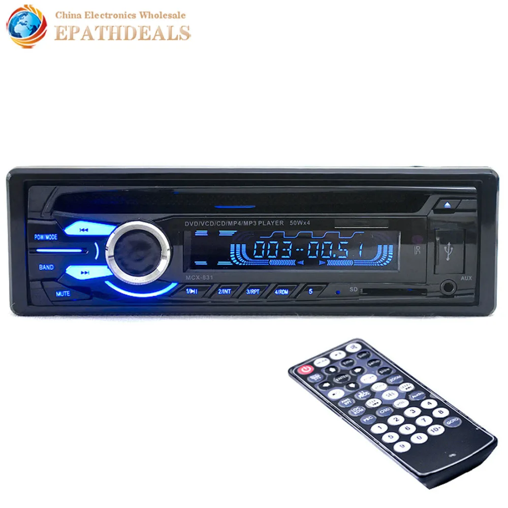 Buy 12V Auto Car Audio Stereo FM Radios DVD VCD CD CD