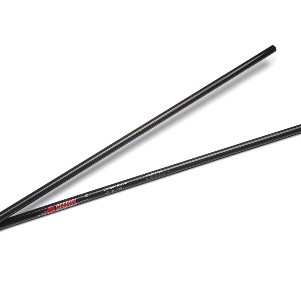 Kaufen 12 24 Pcs Wirbelsäule 300 340 400 500 Reine Carbon Pfeil Welle DIY Pfeil für Jagd Schießen Bogenschießen outdoor
