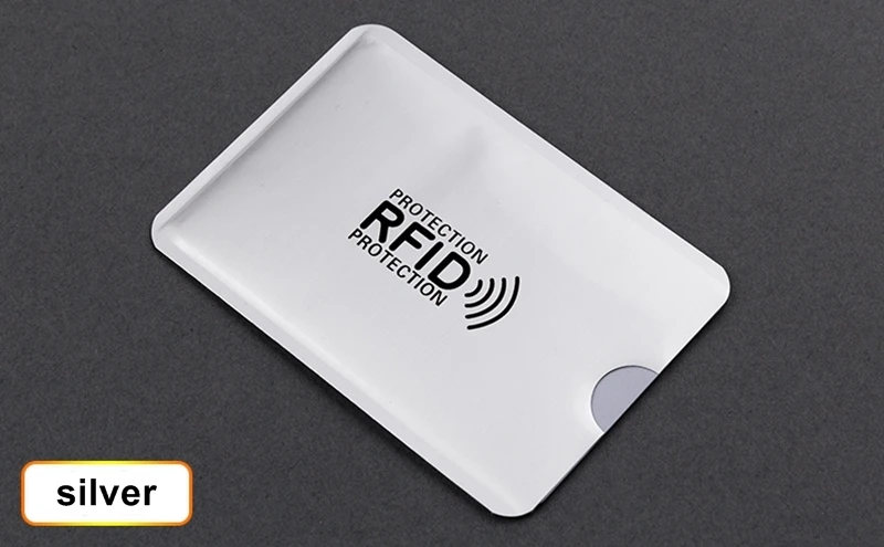 5 шт. Анти Rfid держатель для карт NFC Блокировка ридер замок ID банковский чехол для карт Защита металлический кредитный держатель для карт F052