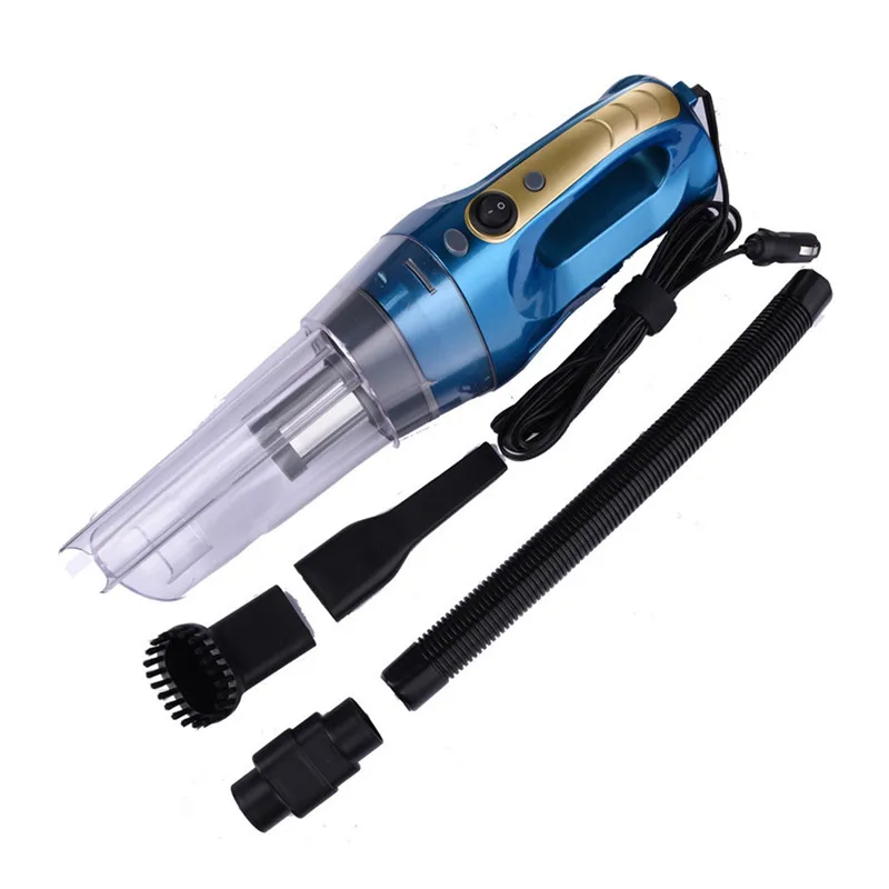 120W Car Vehicle Vacuum Cleaner Super Suction 4000pa with 5M Cable and Light High Power Wet Dry Dual Use Vacuum Cleaner