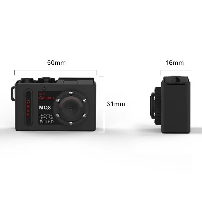 MQ8 мини камера Espia Full HD 1080P секретная камера инфракрасная Мини DVR цифровая видеокамера маленькая мини видеокамера