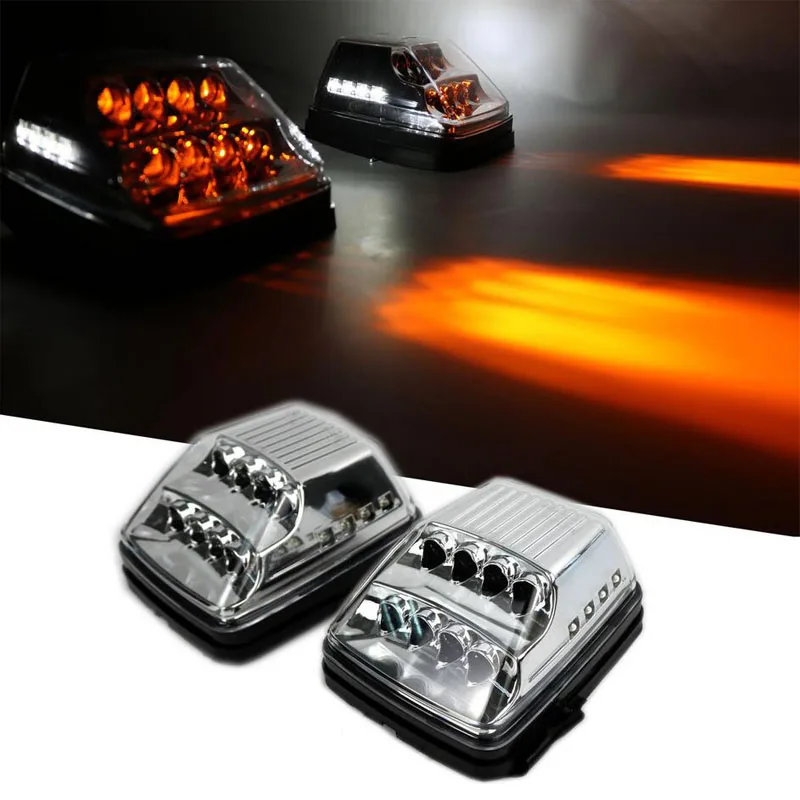 

For Mercedes Benz W463 G-Class G55 1990-2016 Inner Chrome LED Wing Indicator Amber Turn Signal Lights A4638200021 4638200021
