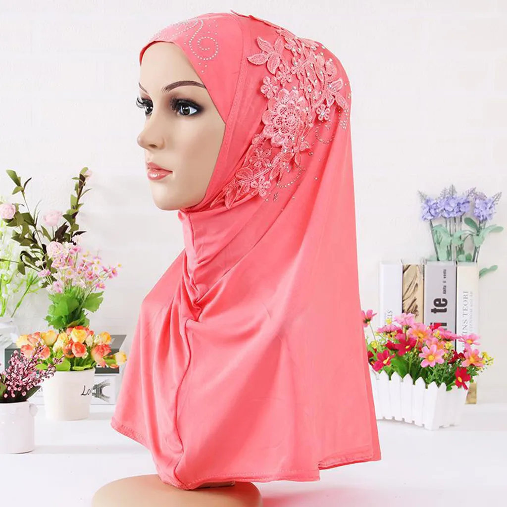 Шарфы для женщин, кашне в мусульманском стиле, повседневный шарф, женский летний полиэстеровый платок, W621