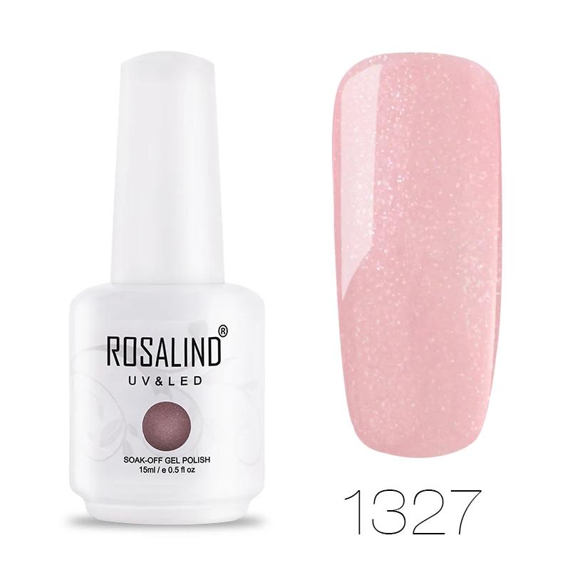 ROSALIND Gel 1S 15ml Gel Nail Polish New 60 Beautiful Colors Designed Nail Art Design Manicure UV Soak Off Primer Gel Varnishes - Цвет: RH1327