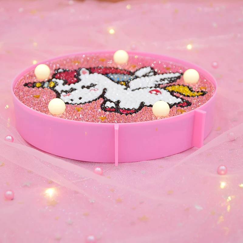 Новый DIY милый животный алмаз живопись Светодиодная лампа полная дрель ночник