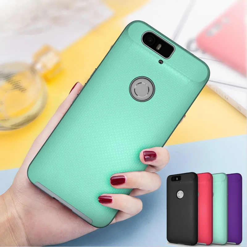 

Luxury Hard PC Hybrid Shockproof phone Coque For Case Google Nexus 6P Cover Capa For HUAWEI Nexus 6P Smartphone Fundas Etui