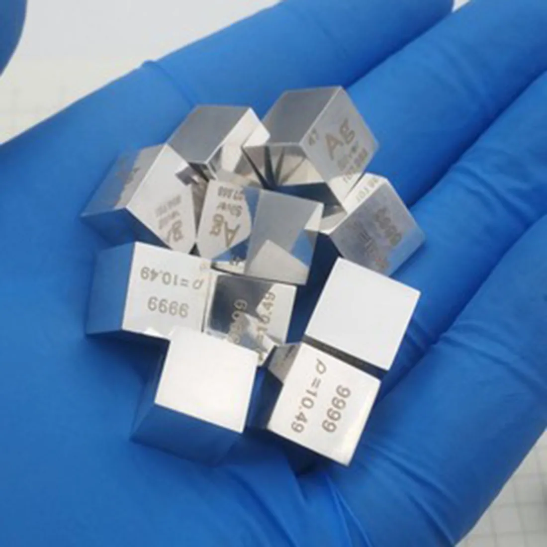  10 X 10 X 10mm Mirror Polish Argentum Cube Periodic Table Of Elements Cube(Ag≥99.9%) For DIY Resear