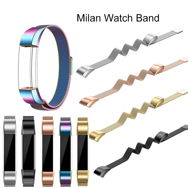 

for Fitbit Alta HR Wristband Bandje Metal Milanese Magnetic Loop Stainless Steel Magnet Lock Band Strap for Fitbit Alta/Alta HR