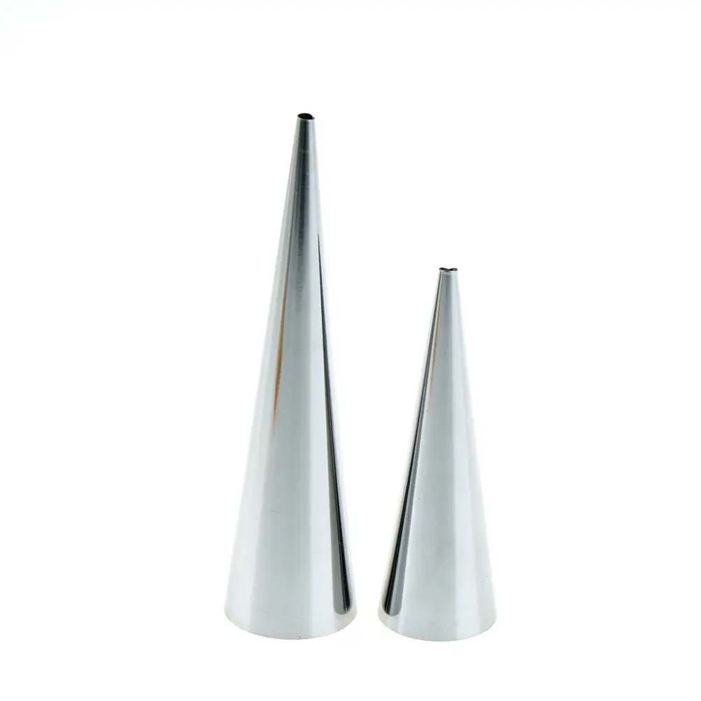 Stainless Steel Bread Baking Cones Horn Spiral Croissant Tubes Pastry Making Cake Mold Baking Supplies 5 Pcs/lot
