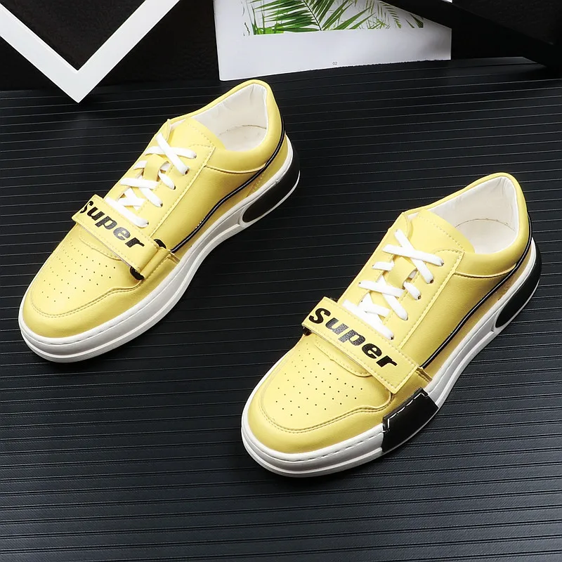 

designer Mens Casual Comfort students board Shoes Man spuer text print Leisure skateboard Shoes for web celebrity size 38-43