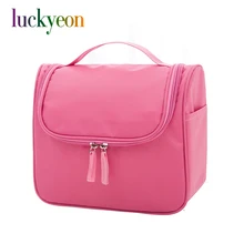 Дорожный футляр на молнии Водонепроницаемый портативная косметичка Для женщин косметический мешок, органайзер висит мыть мешки косметичка профессиональный