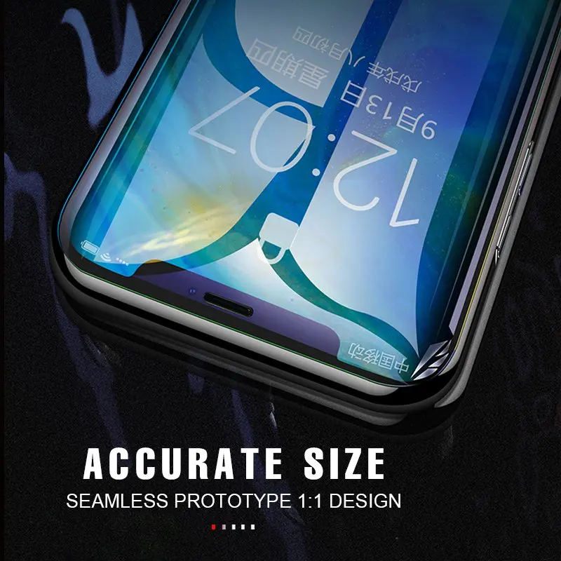 RONICAN 5D изогнутая Защитная пленка для iPhone 8 7 6 6s Plus Edge полное покрытие X xs Закаленное