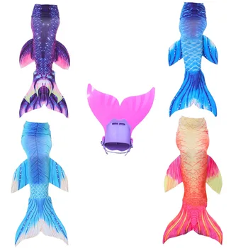 

2017 New Birthday Gifts 2 piece Girls Summer Dress Factory unique design Outlet Swimming Mermaid Tail Dress Cosplay with Monofin