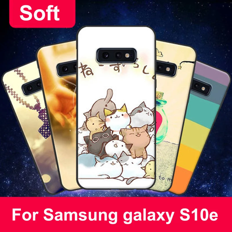 Чехол для samsung galaxy S10e, мягкий силиконовый чехол для телефона из ТПУ с мультипликационным принтом s для samsung S10 e, защитный чехол S 10 e S 10E, оболочка