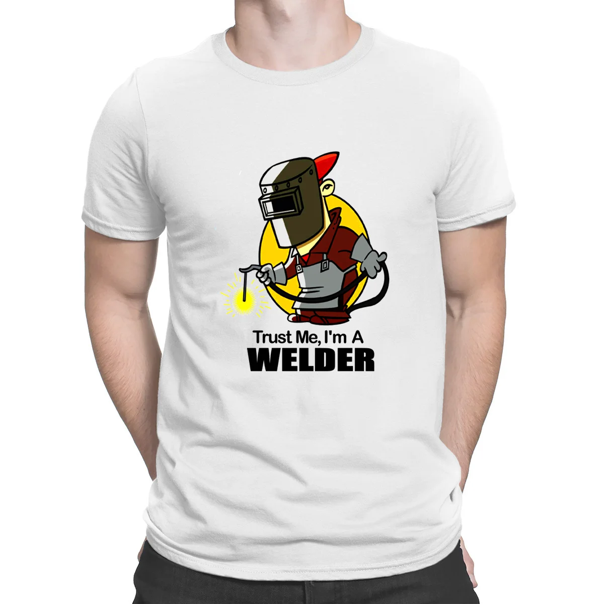 Сварщик футболки высокого качества Одежда высшего Стандартный футболка для