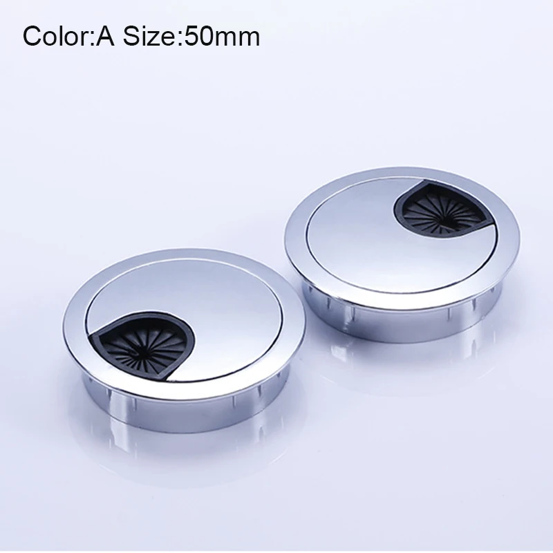 High Desk Cable Hole Cover Zinc Alloy Base Table Wire Outlet Port Computer Grommet Surface Line Box LG66