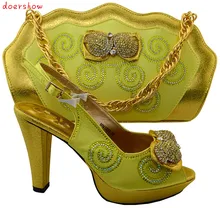 doershow 2016 Italian Shoes With Matching Bags For Party High Quality African Shoes And Bags Set