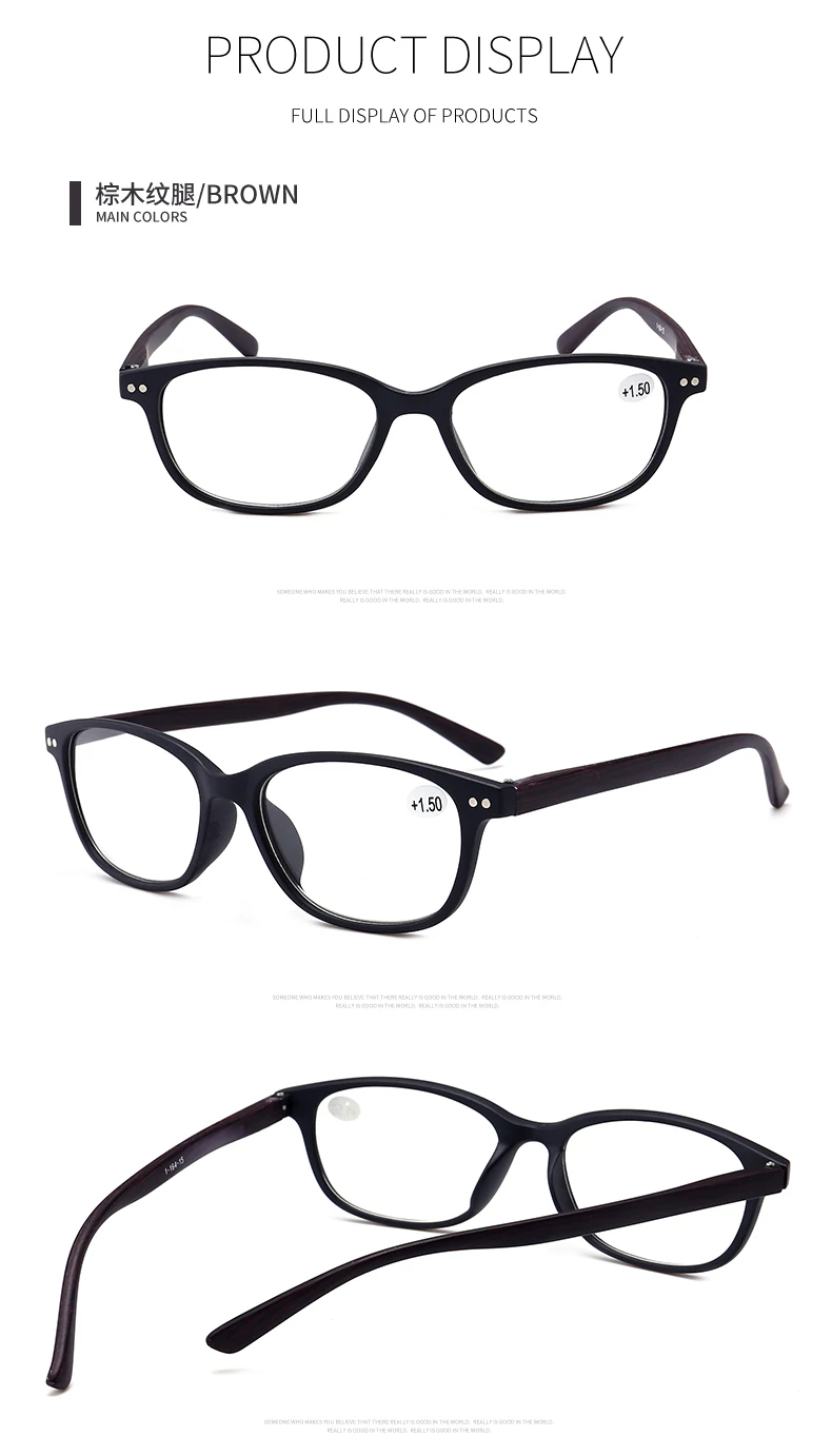 JN Модные мужские визуальные брендовые имитация очки для чтения в деревянной оправе подходят для мужчин и женщин 1,0~ 4,0 диоптрий T18134